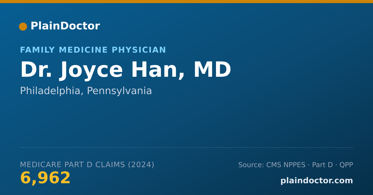 Shareable card for Joyce Han, MD - Family Medicine Physician, Philadelphia, PA