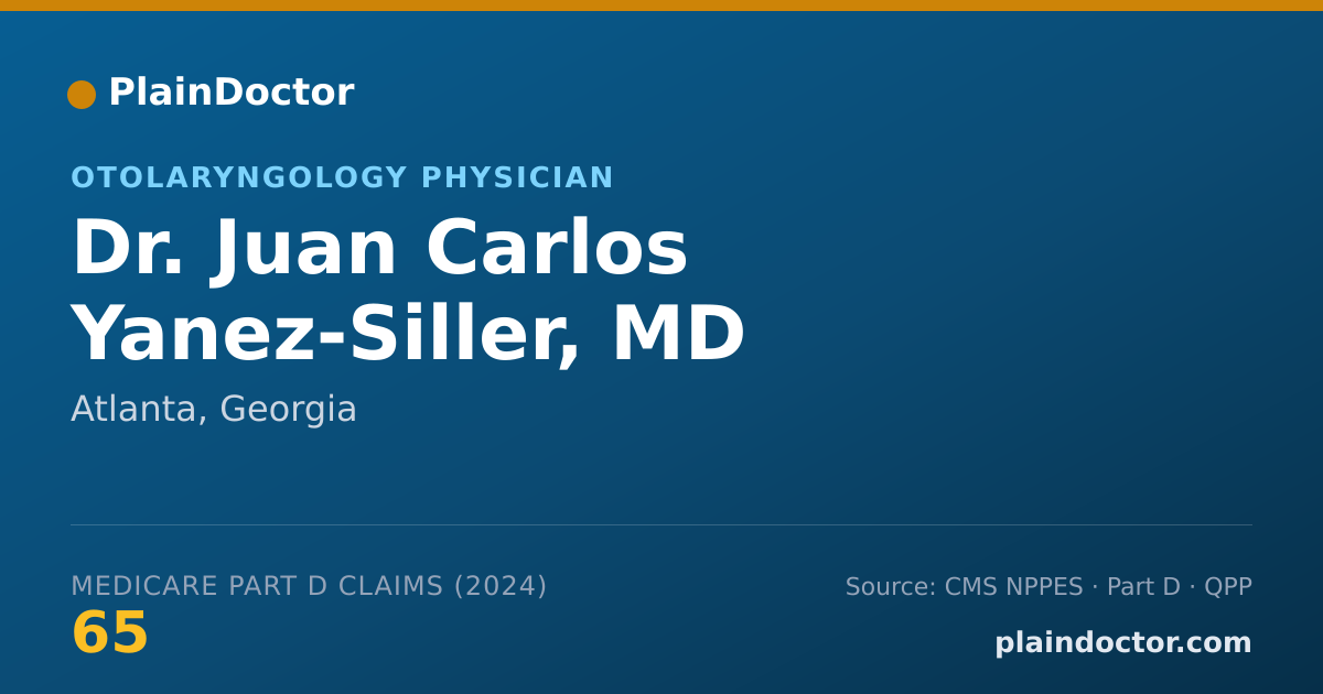 Shareable card for Juan Carlos Yanez-Siller, MD - Otolaryngology Physician, Atlanta, GA