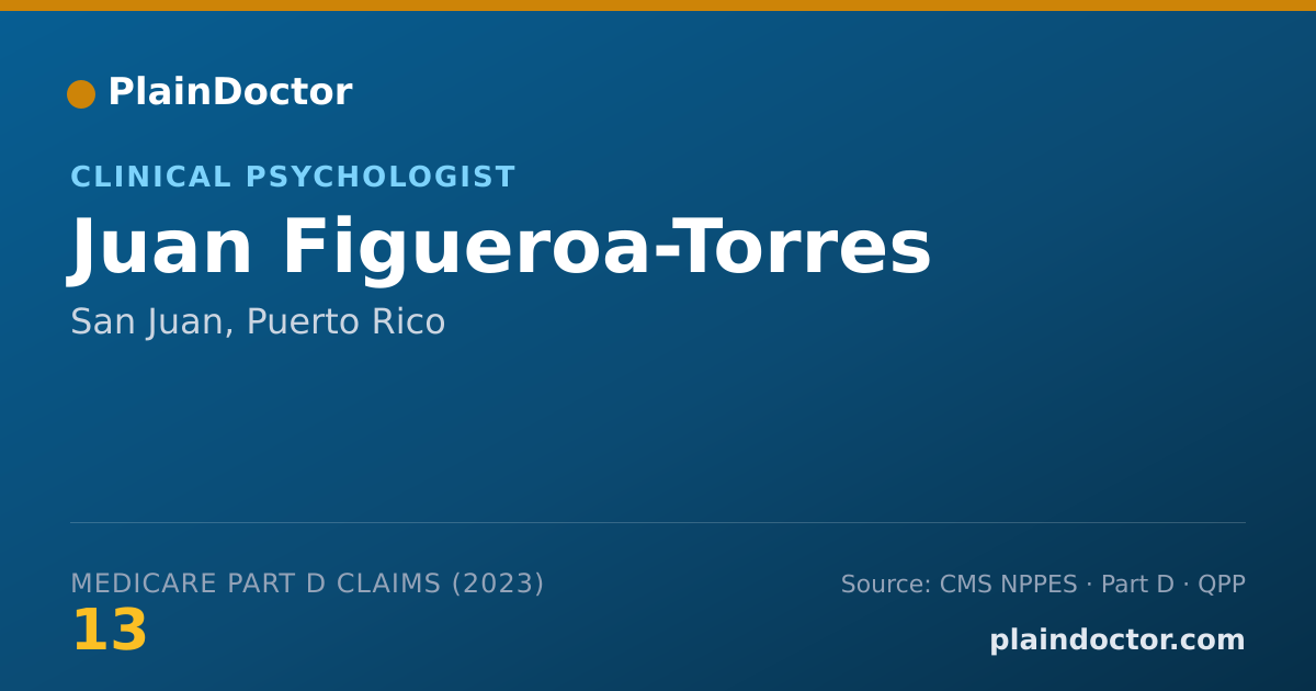 Shareable card for Juan Figueroa-Torres - Clinical Psychologist, San Juan, PR