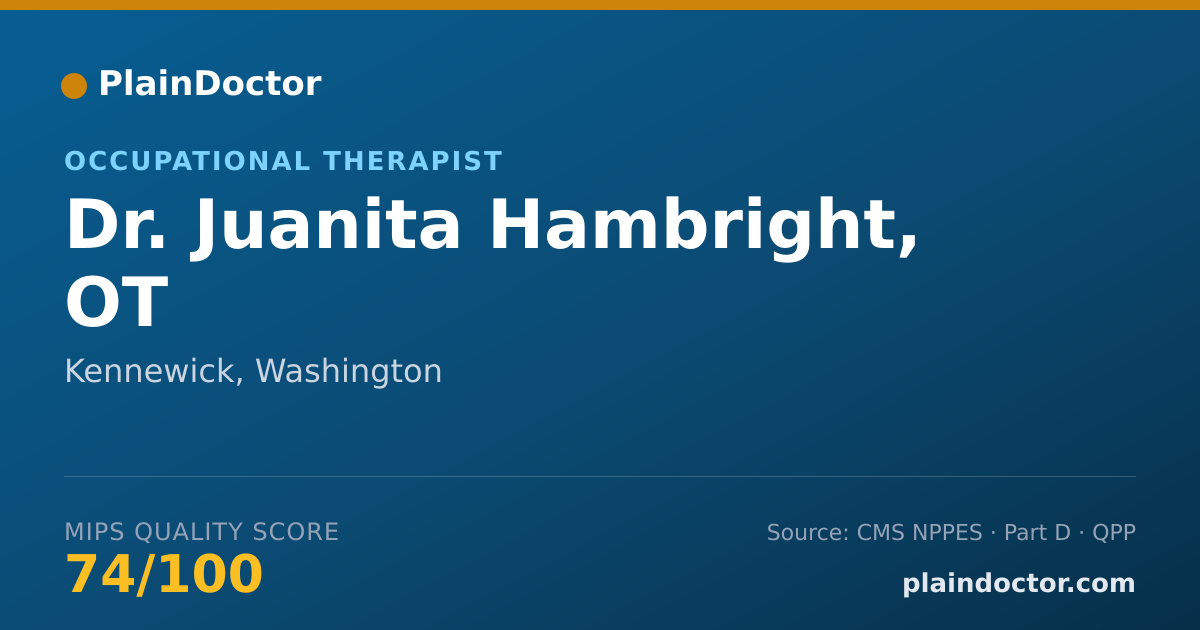 Shareable card for Juanita Hambright, OT - Occupational Therapist, Kennewick, WA