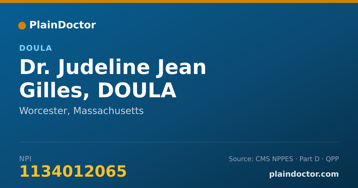 Shareable card for Judeline Jean Gilles, DOULA - Doula, Worcester, MA