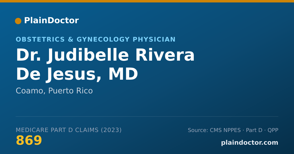 Shareable card for Judibelle Rivera De Jesus, MD - Obstetrics & Gynecology Physician, Coamo, PR