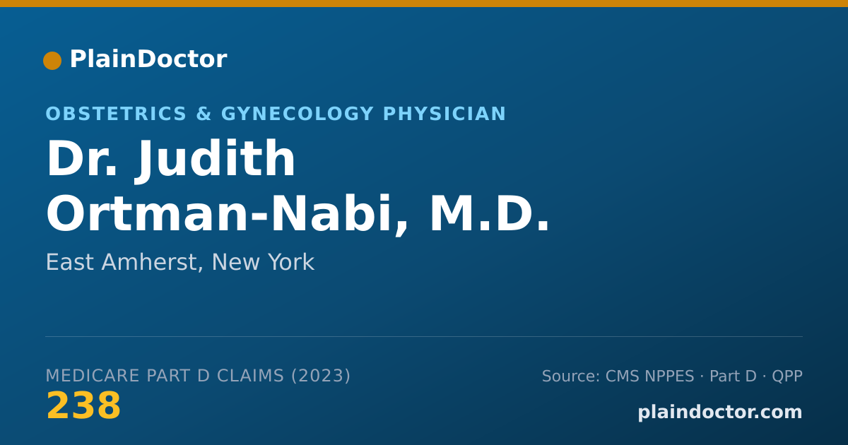 Shareable card for Judith Ortman-Nabi, M.D. - Obstetrics & Gynecology Physician, East Amherst, NY