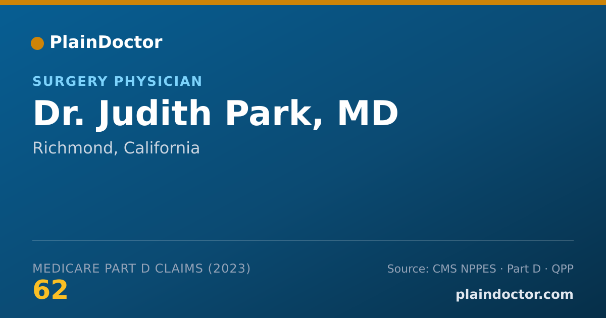 Shareable card for Judith Park, MD - Surgery Physician, Richmond, CA