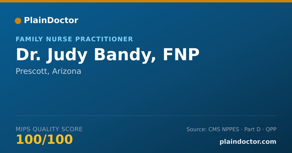 Shareable card for Judy Bandy, FNP - Family Nurse Practitioner, Prescott, AZ
