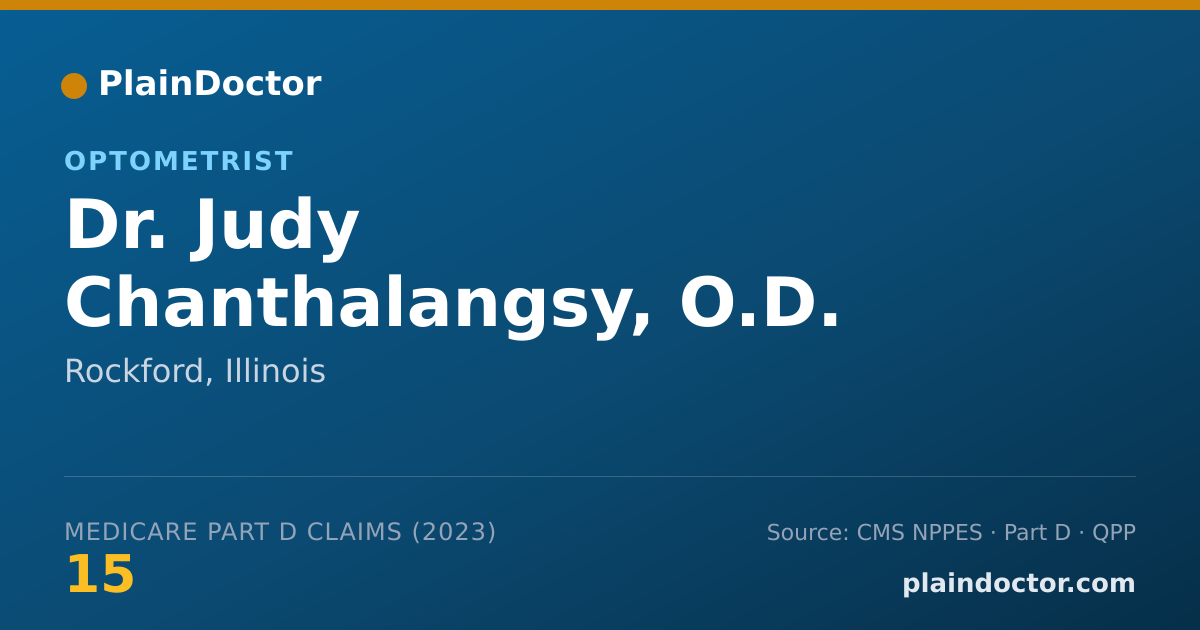 Shareable card for Judy Chanthalangsy, O.D. - Optometrist, Rockford, IL