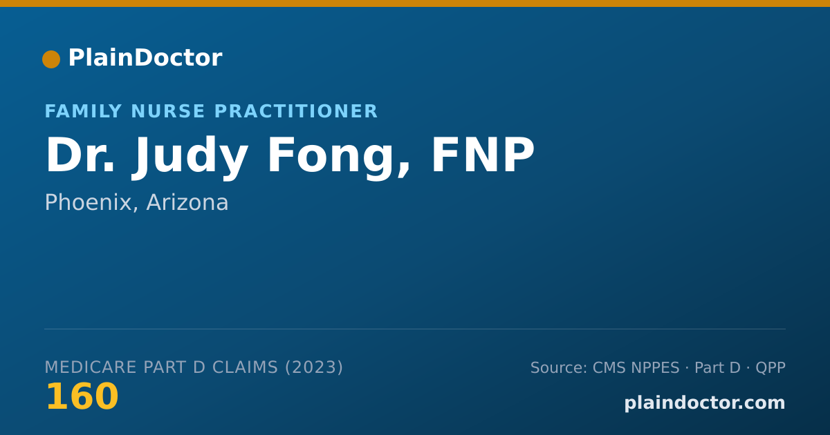 Shareable card for Judy Fong, FNP - Family Nurse Practitioner, Phoenix, AZ