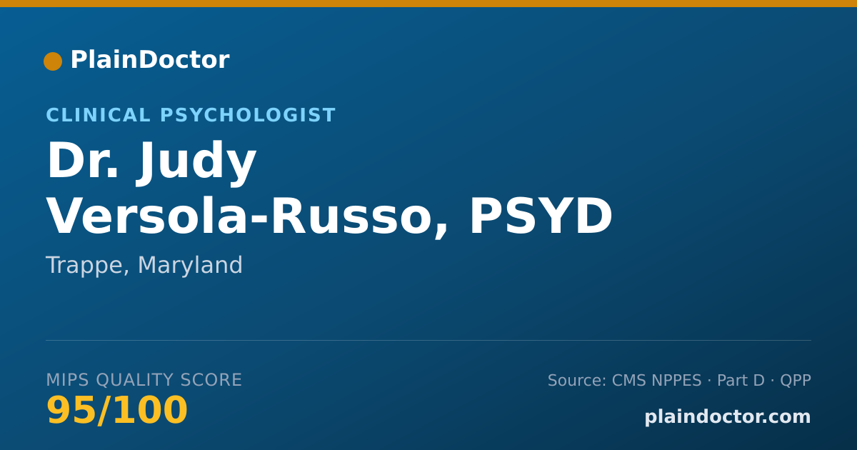 Shareable card for Judy Versola-Russo, PSYD - Clinical Psychologist, Trappe, MD