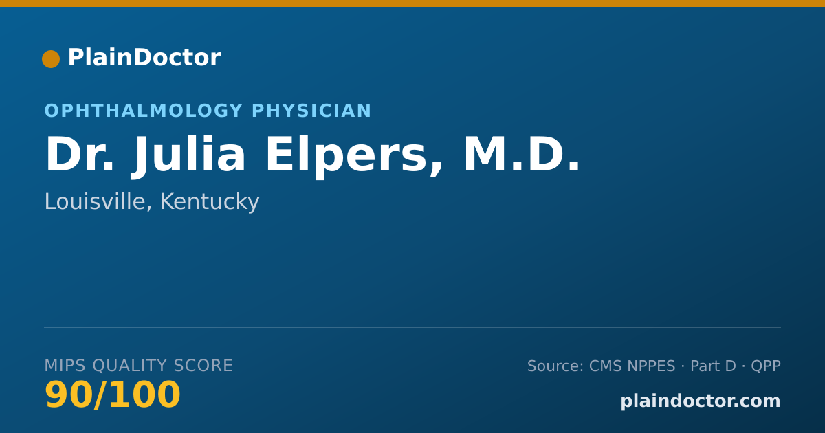 Shareable card for Julia Elpers, M.D. - Ophthalmic Plastic and Reconstructive Surgery Physician, Louisville, KY