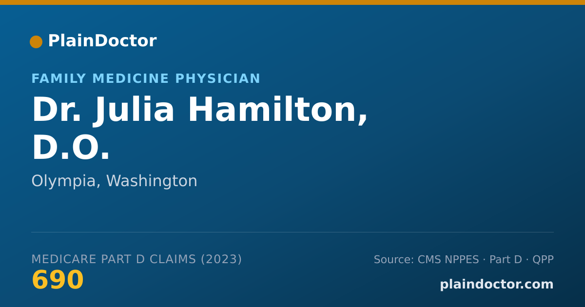 Shareable card for Julia Hamilton, D.O. - Family Medicine Physician, Olympia, WA