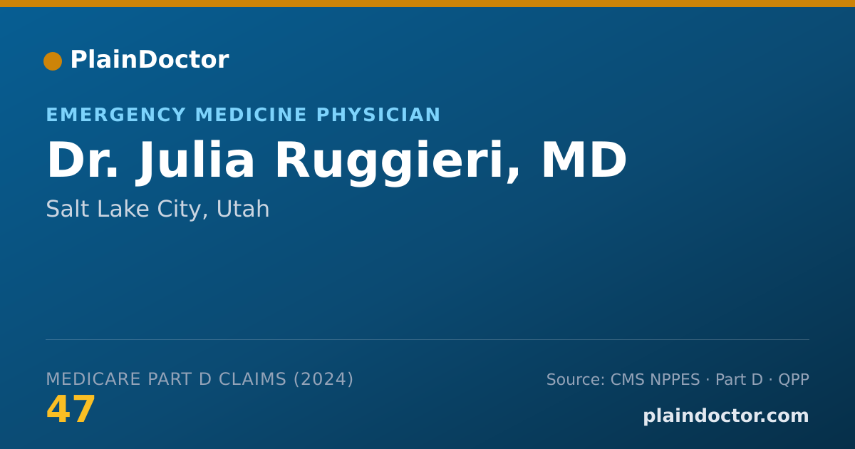 Shareable card for Julia Ruggieri, MD - Emergency Medicine Physician, Salt Lake City, UT