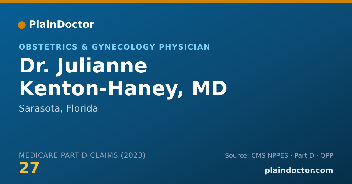 Shareable card for Julianne Kenton-Haney, MD - Obstetrics & Gynecology Physician, Sarasota, FL