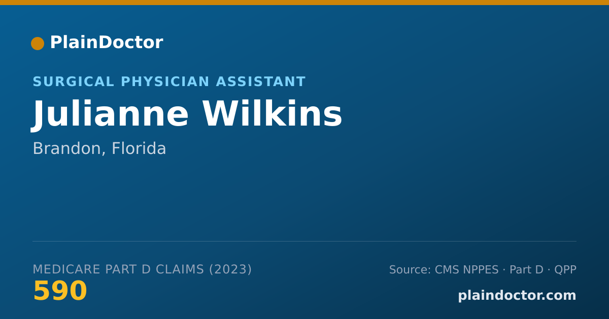Shareable card for Julianne Wilkins - Surgical Physician Assistant, Brandon, FL