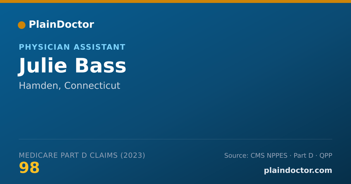 Shareable card for Julie Bass - Physician Assistant, Hamden, CT