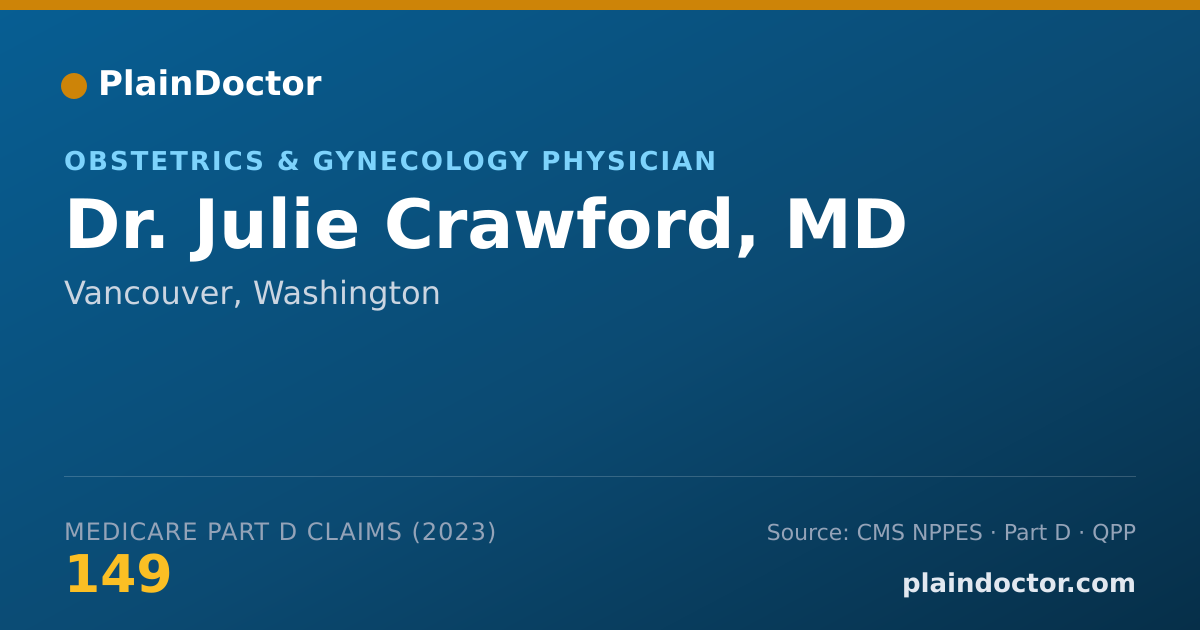 Shareable card for Julie Crawford, MD - Obstetrics & Gynecology Physician, Vancouver, WA