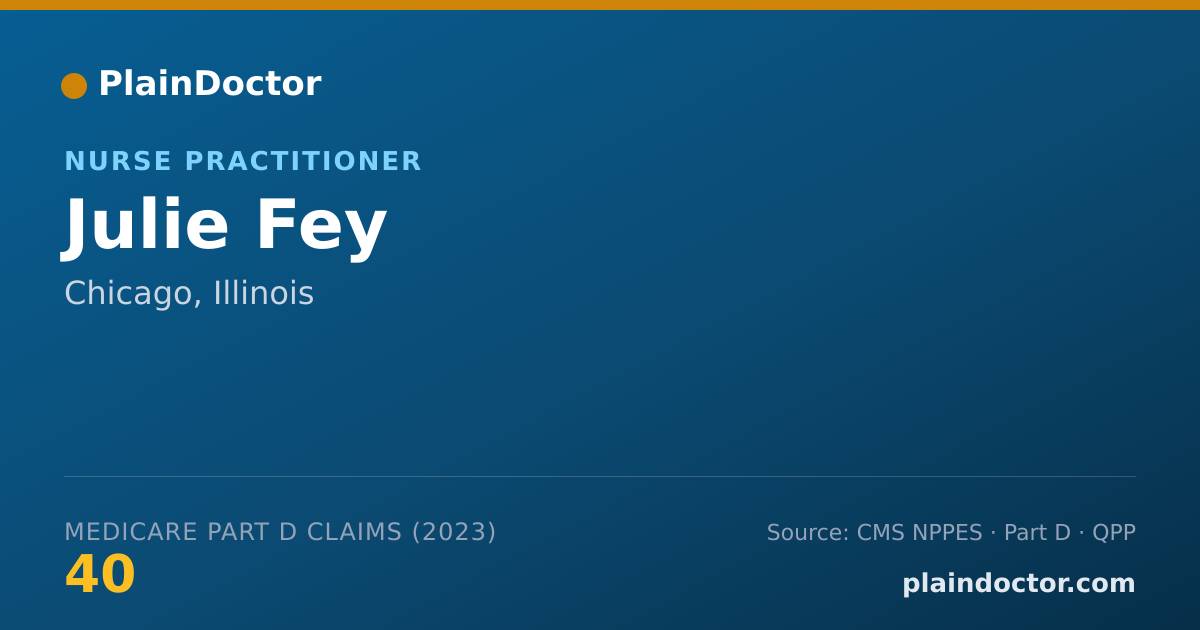Shareable card for Julie Fey - Nurse Practitioner, Chicago, IL
