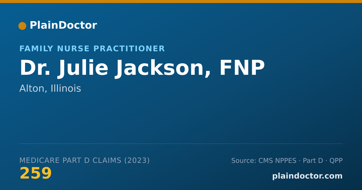 Shareable card for Julie Jackson, FNP - Family Nurse Practitioner, Alton, IL