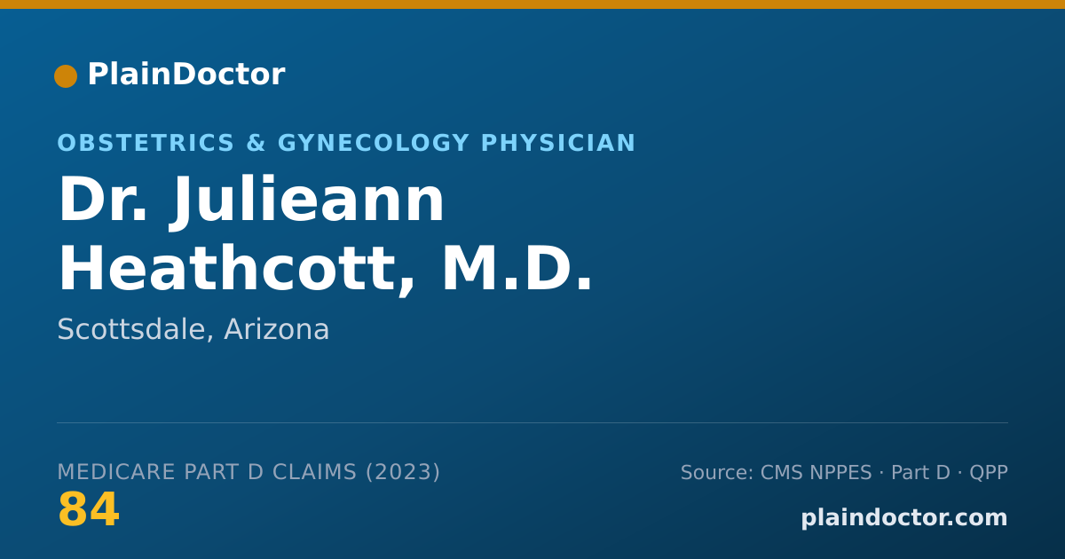 Shareable card for Julieann Heathcott, M.D. - Obstetrics & Gynecology Physician, Scottsdale, AZ