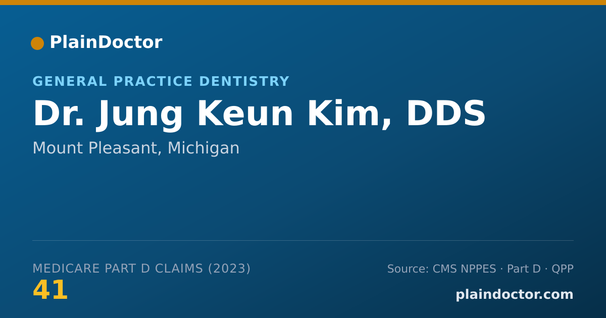 Shareable card for Jung Keun Kim, DDS - General Practice Dentistry, Mount Pleasant, MI