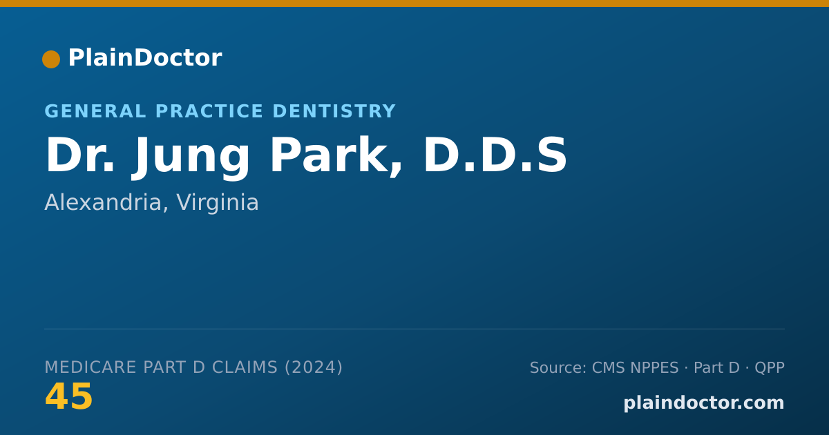 Shareable card for Jung Park, D.D.S - General Practice Dentistry, Alexandria, VA