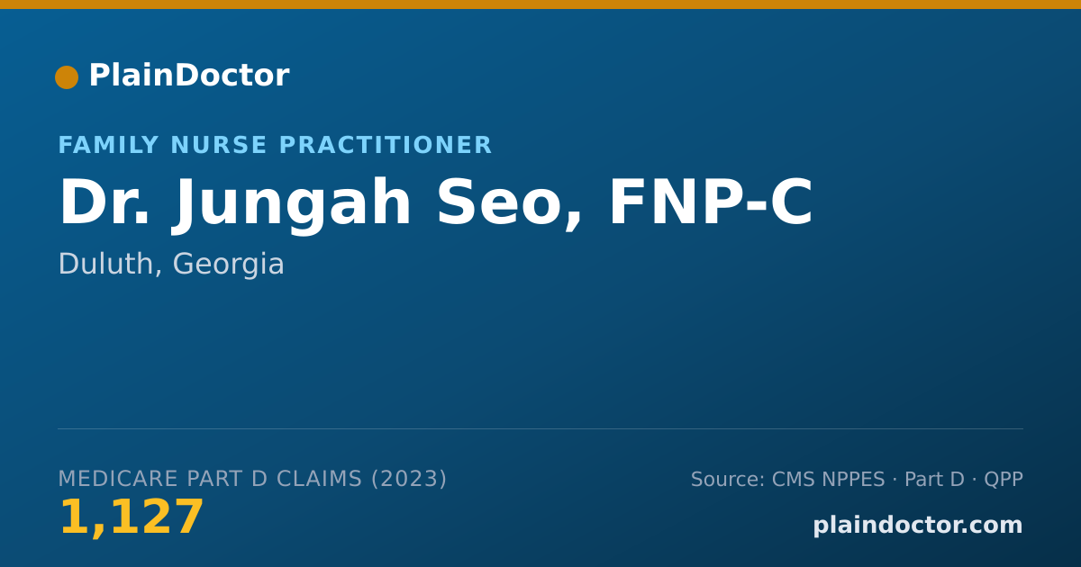 Shareable card for Jungah Seo, FNP-C - Family Nurse Practitioner, Duluth, GA