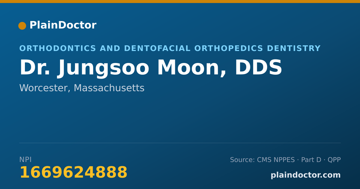 Shareable card for Jungsoo Moon, DDS - Orthodontics and Dentofacial Orthopedics Dentistry, Worcester, MA