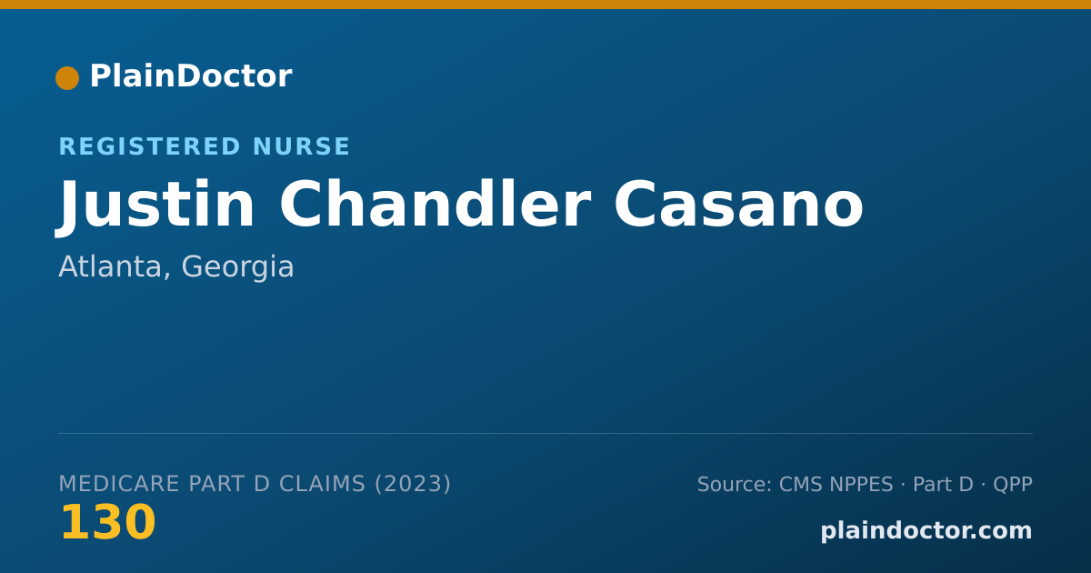 Shareable card for Justin Chandler Casano - Registered Nurse, Atlanta, GA