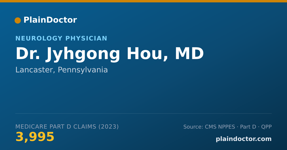 Shareable card for Jyhgong Hou, MD - Neurology Physician, Lancaster, PA