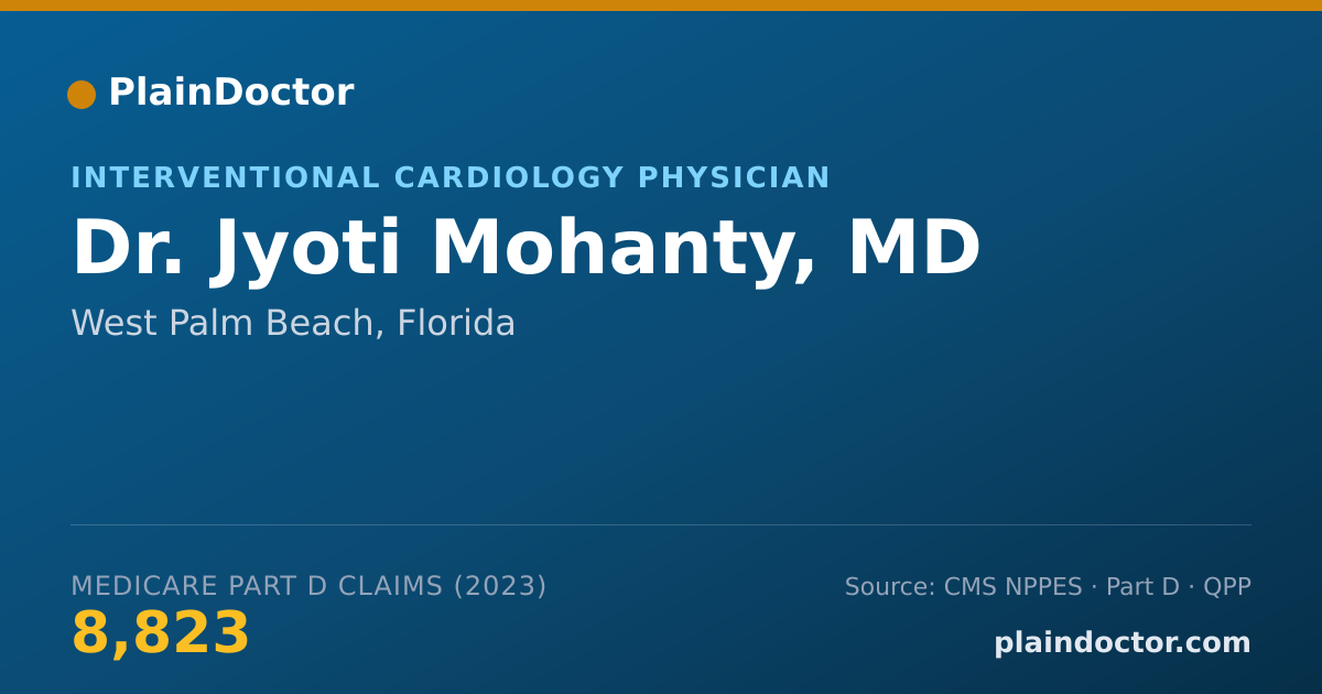 Shareable card for Jyoti Mohanty, MD - Interventional Cardiology Physician, West Palm Beach, FL