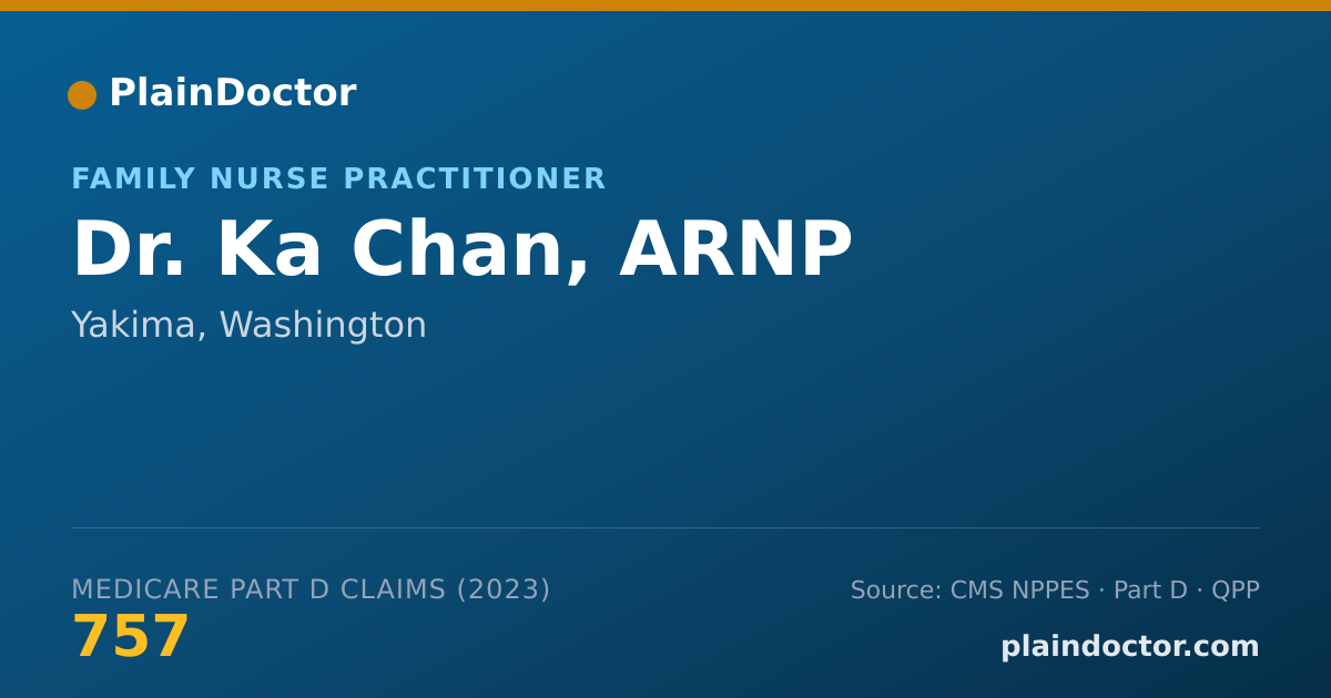 Shareable card for Ka Chan, ARNP - Family Nurse Practitioner, Yakima, WA