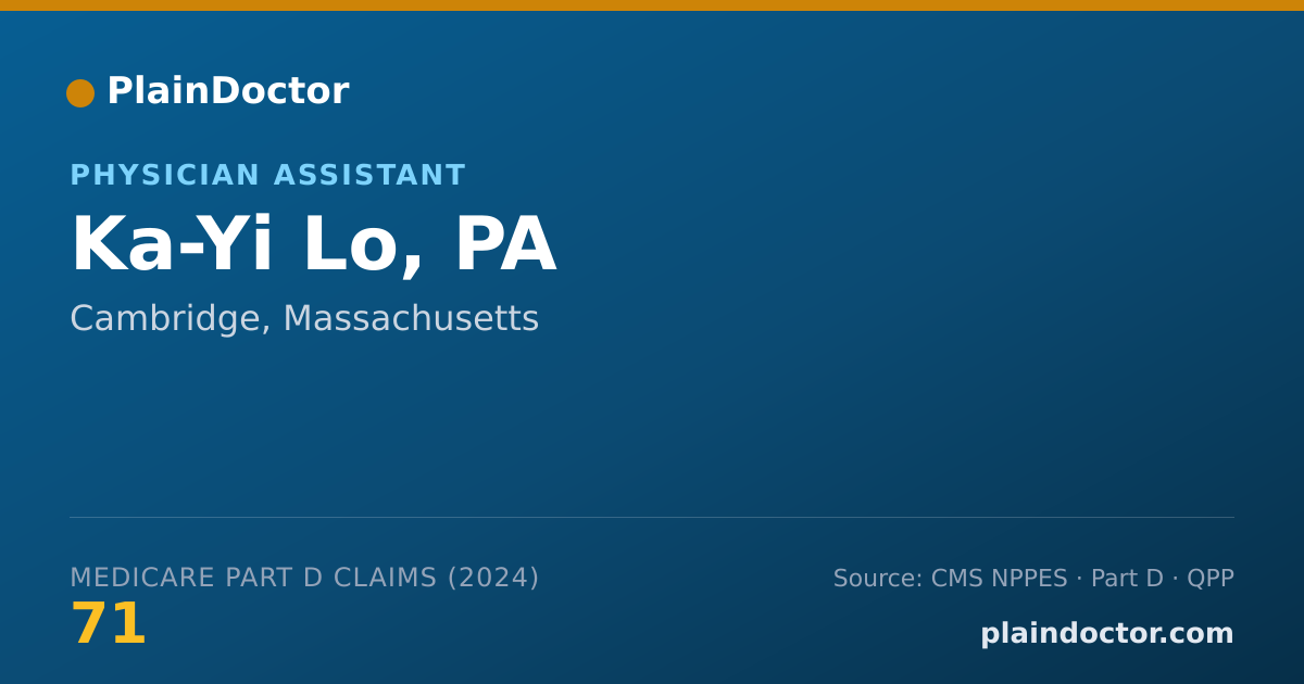 Shareable card for Ka-Yi Lo, PA - Physician Assistant, Cambridge, MA