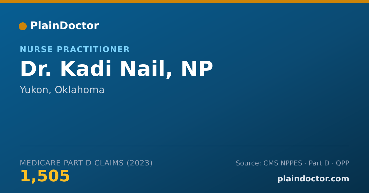 Shareable card for Kadi Nail, NP - Nurse Practitioner, Yukon, OK