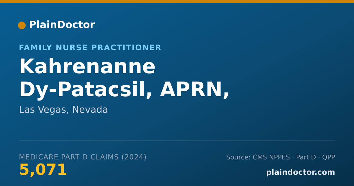 Shareable card for Kahrenanne Dy-Patacsil, APRN, NP-C - Family Nurse Practitioner, Las Vegas, NV