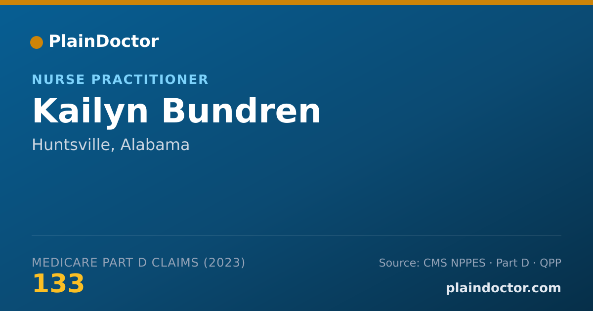 Shareable card for Kailyn Bundren - Nurse Practitioner, Huntsville, AL
