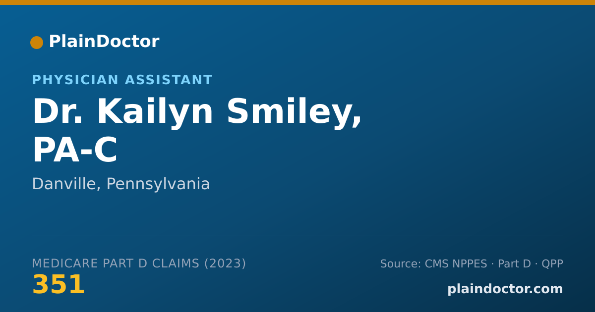 Shareable card for Kailyn Smiley, PA-C - Physician Assistant, Danville, PA