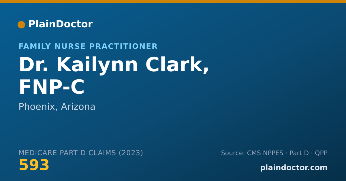 Shareable card for Kailynn Clark, FNP-C - Family Nurse Practitioner, Phoenix, AZ