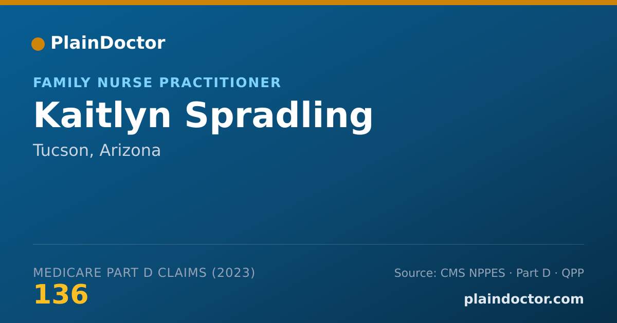 Shareable card for Kaitlyn Spradling - Family Nurse Practitioner, Tucson, AZ