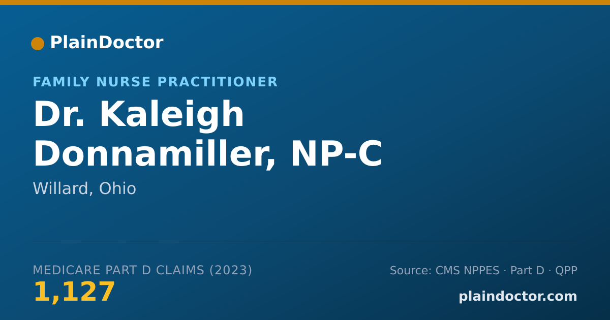 Shareable card for Kaleigh Donnamiller, NP-C - Family Nurse Practitioner, Willard, OH