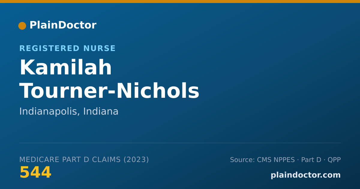 Shareable card for Kamilah Tourner-Nichols - Registered Nurse, Indianapolis, IN