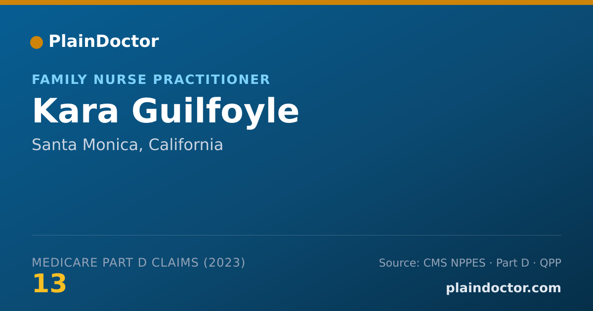 Shareable card for Kara Guilfoyle - Family Nurse Practitioner, Santa Monica, CA