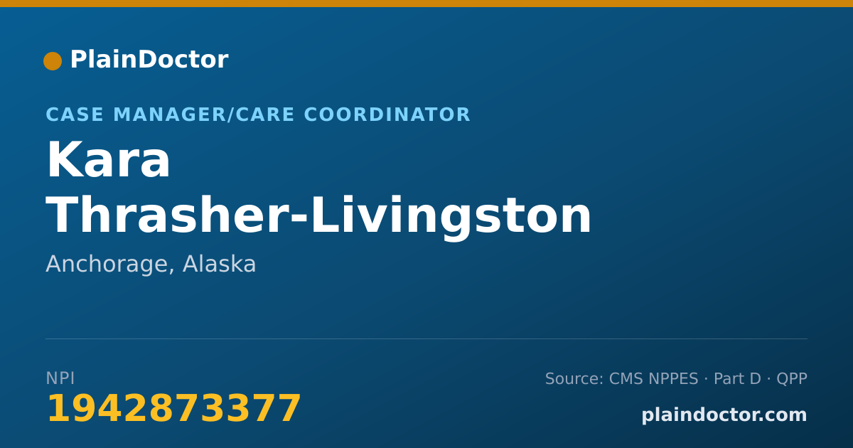 Shareable card for Kara Thrasher-Livingston - Case Manager/Care Coordinator, Anchorage, AK