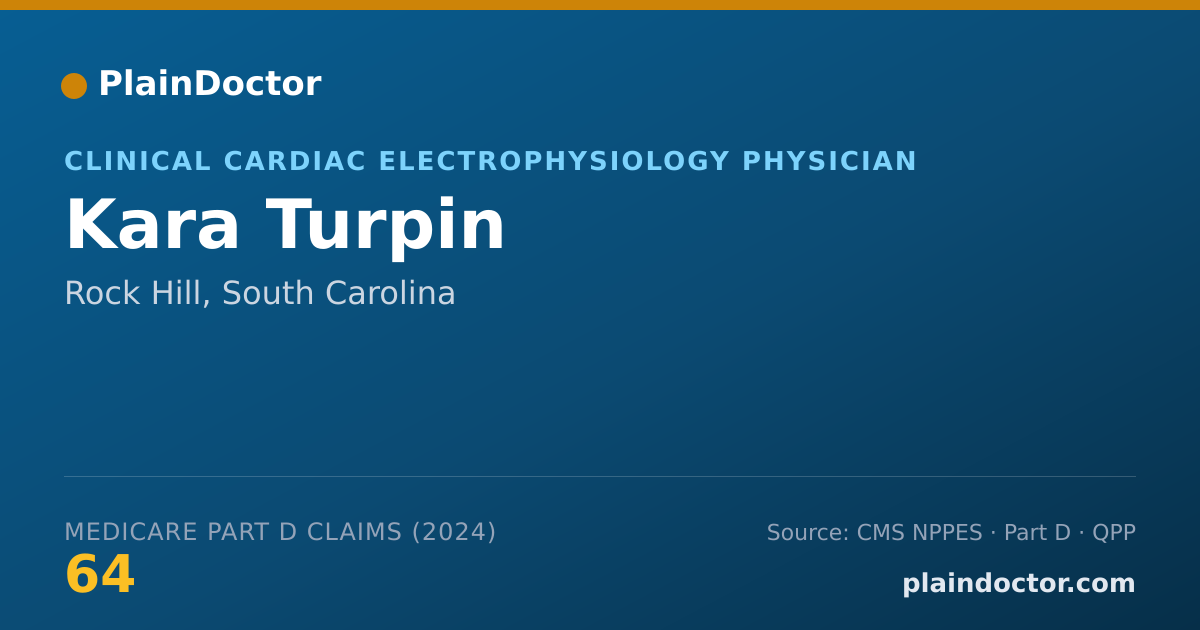 Shareable card for Kara Turpin - Clinical Cardiac Electrophysiology Physician, Rock Hill, SC