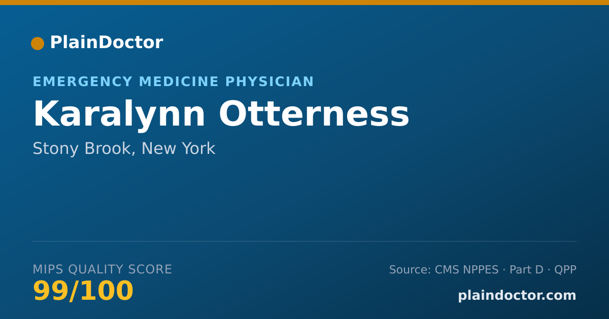 Shareable card for Karalynn Otterness - Emergency Medicine Physician, Stony Brook, NY