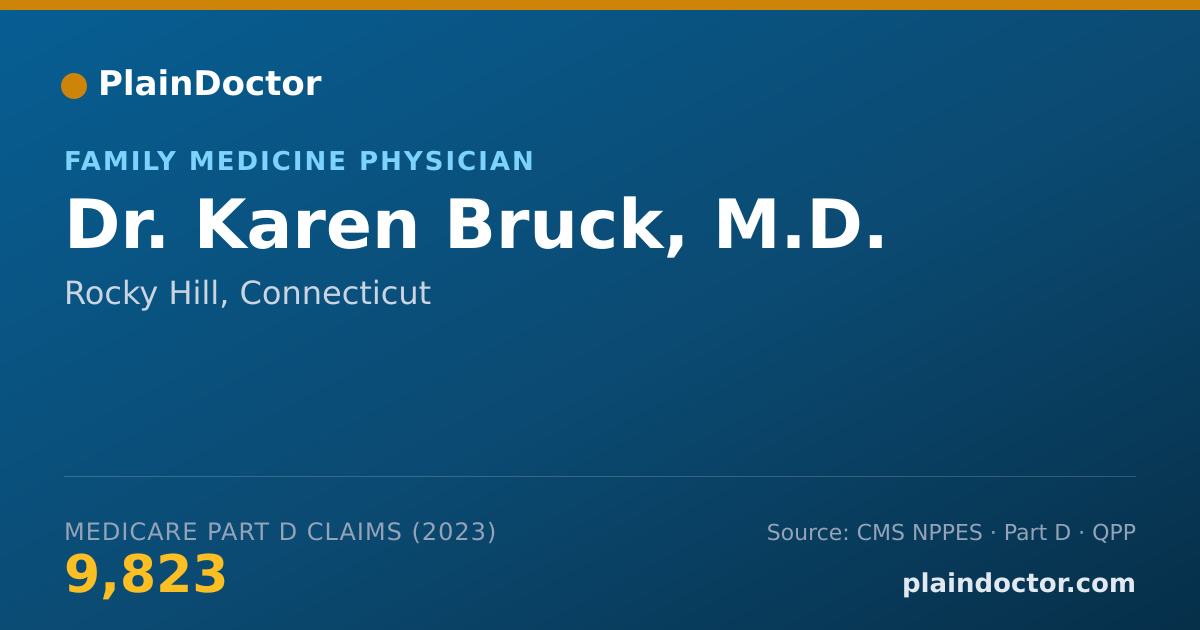 Shareable card for Karen Bruck, M.D. - Family Medicine Physician, Rocky Hill, CT