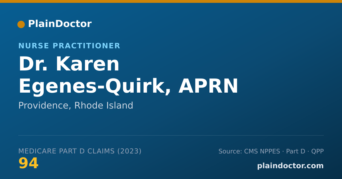 Shareable card for Karen Egenes-Quirk, APRN - Nurse Practitioner, Providence, RI