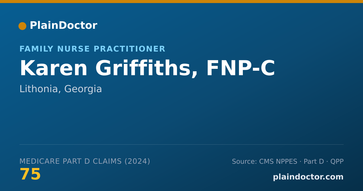 Shareable card for Karen Griffiths, FNP-C - Family Nurse Practitioner, Lithonia, GA