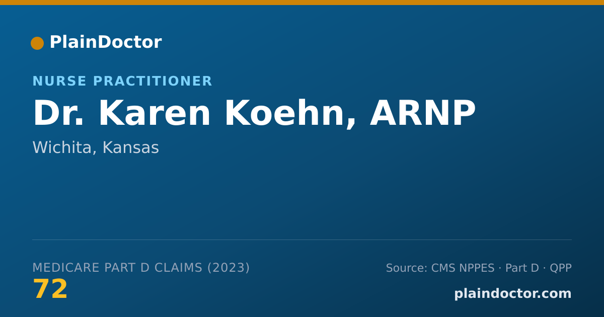 Shareable card for Karen Koehn, ARNP - Nurse Practitioner, Wichita, KS