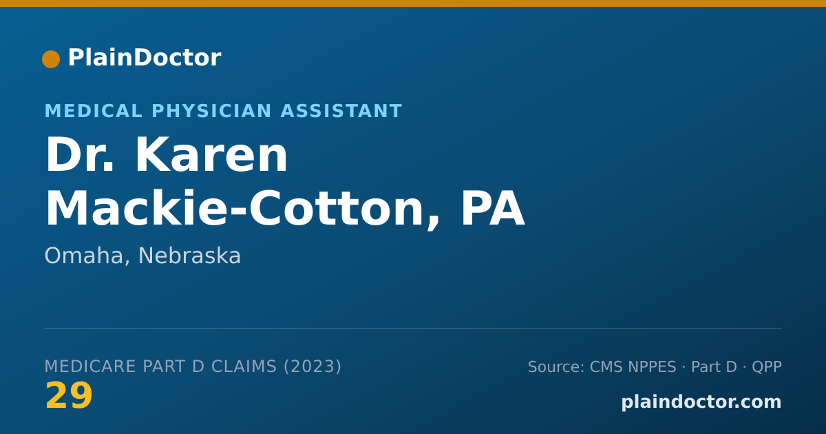 Shareable card for Karen Mackie-Cotton, PA - Medical Physician Assistant, Omaha, NE
