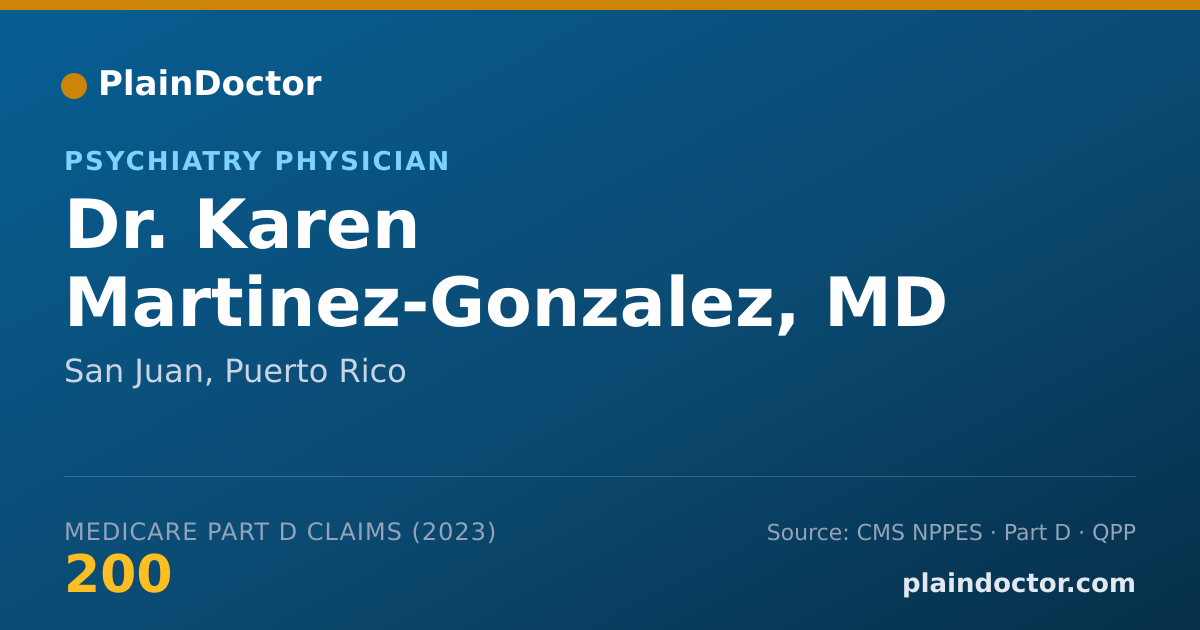 Shareable card for Karen Martinez-Gonzalez, MD - Psychiatry Physician, San Juan, PR