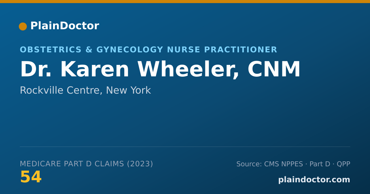 Shareable card for Karen Wheeler, CNM - Obstetrics & Gynecology Nurse Practitioner, Rockville Centre, NY